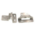 Pair Brainerd Satin Nickel 1/4" Overlay Bullet Tip Wrap Hinges H01911V-SN-O