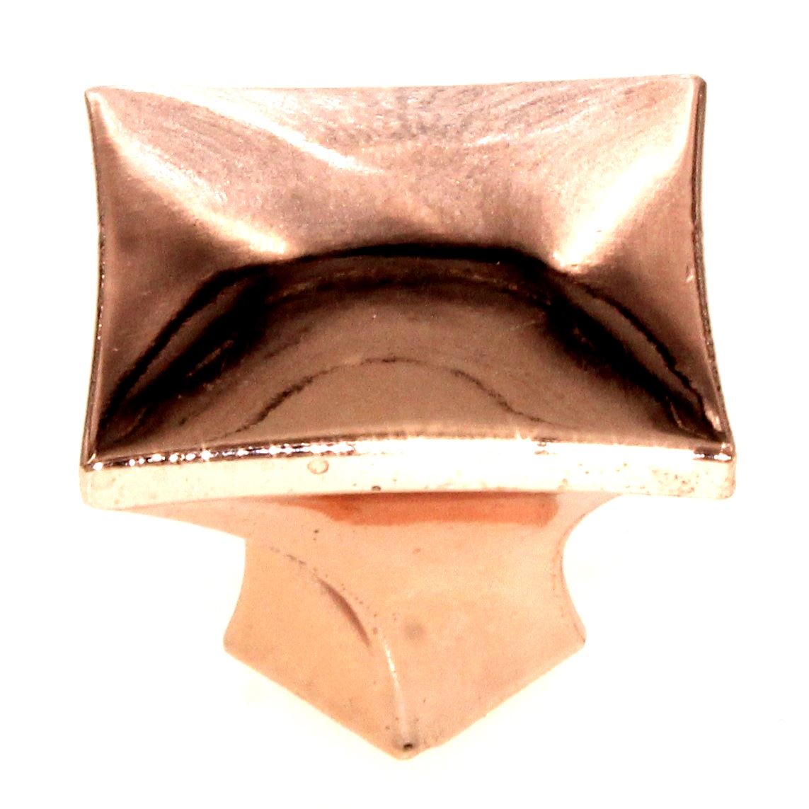 Hickory Hardware Twist 1 1/4" Square Cabinet Knob Polished Copper H076014-CP