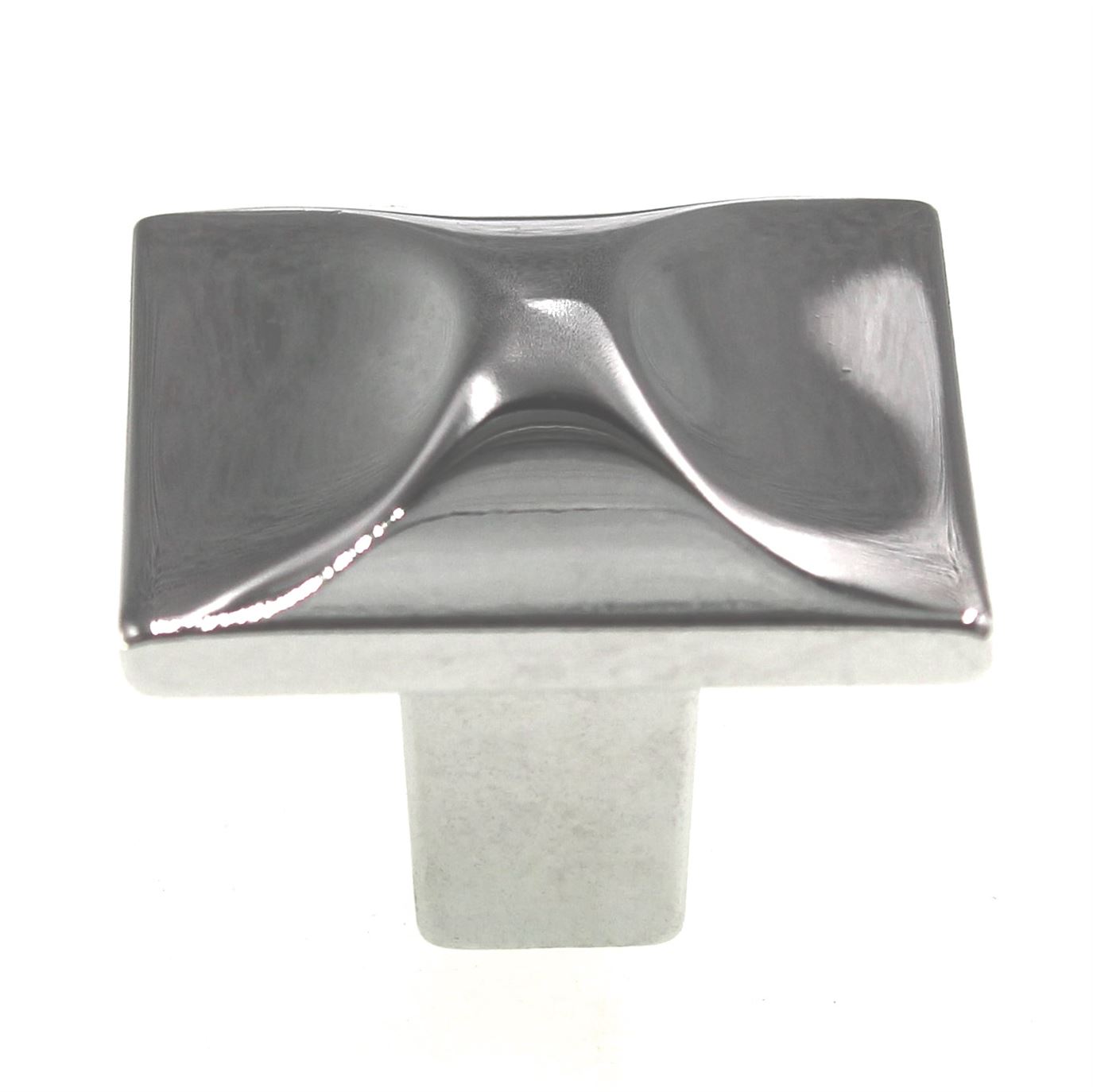 Hickory Hardware Crest 1 1/4" Curved Top Square Cabinet Knob Chrome H076127-CH