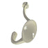 Amerock Satin Nickel Large Decorative Coat and Hat Pilltop Hook H55465G10