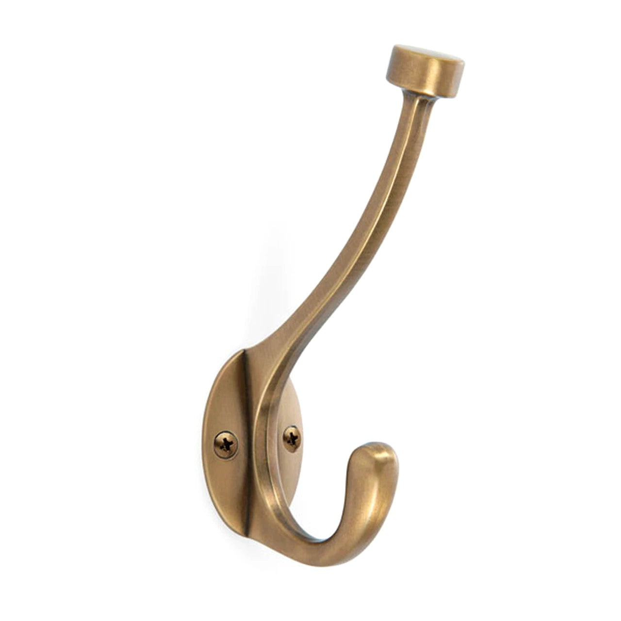 Amerock H55465-GB Pilltop Coat, Robe & Hat Double Hook, Gilded Bronze