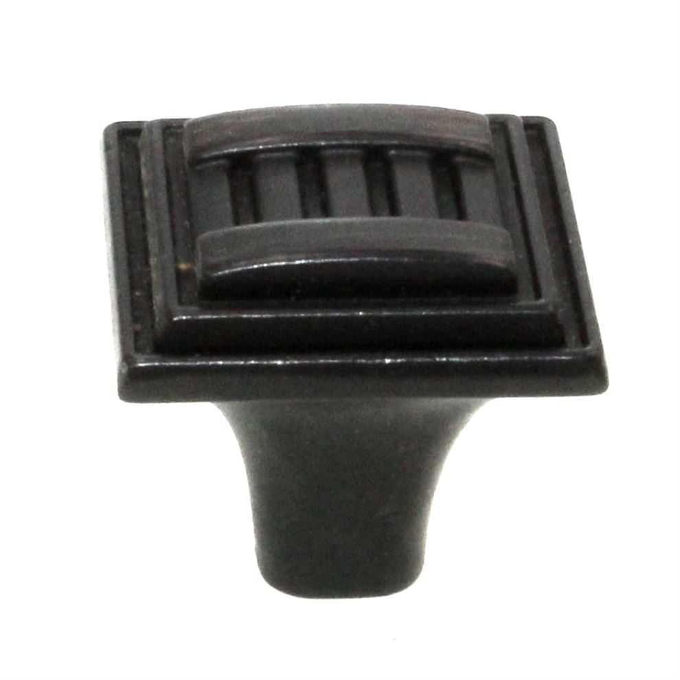 Hickory Hardware Sydney 1 1/16"  Square Cabinet Knob Vintage Bronze HH74679-VB