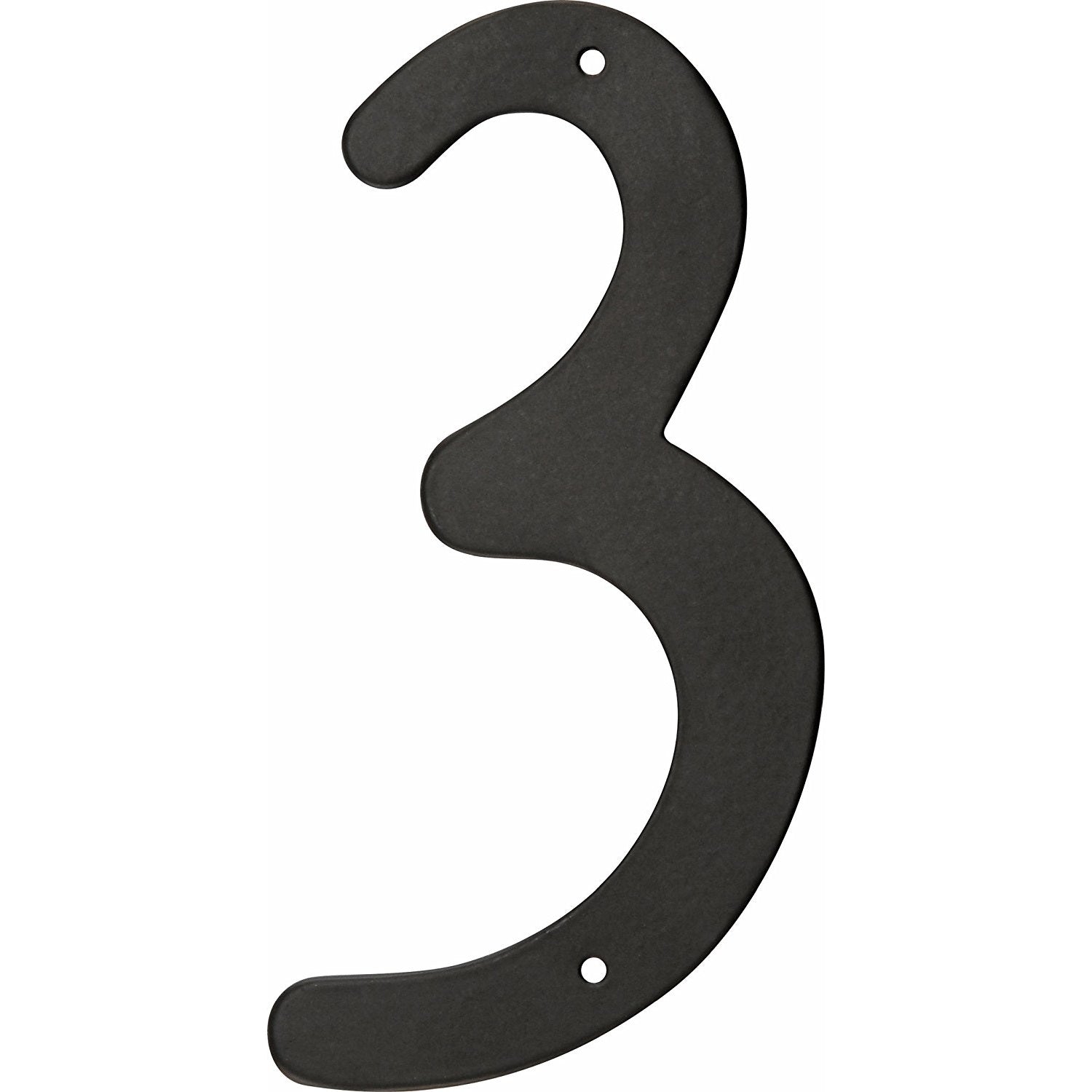 Black Aluminum House or Apartment Door Numbers