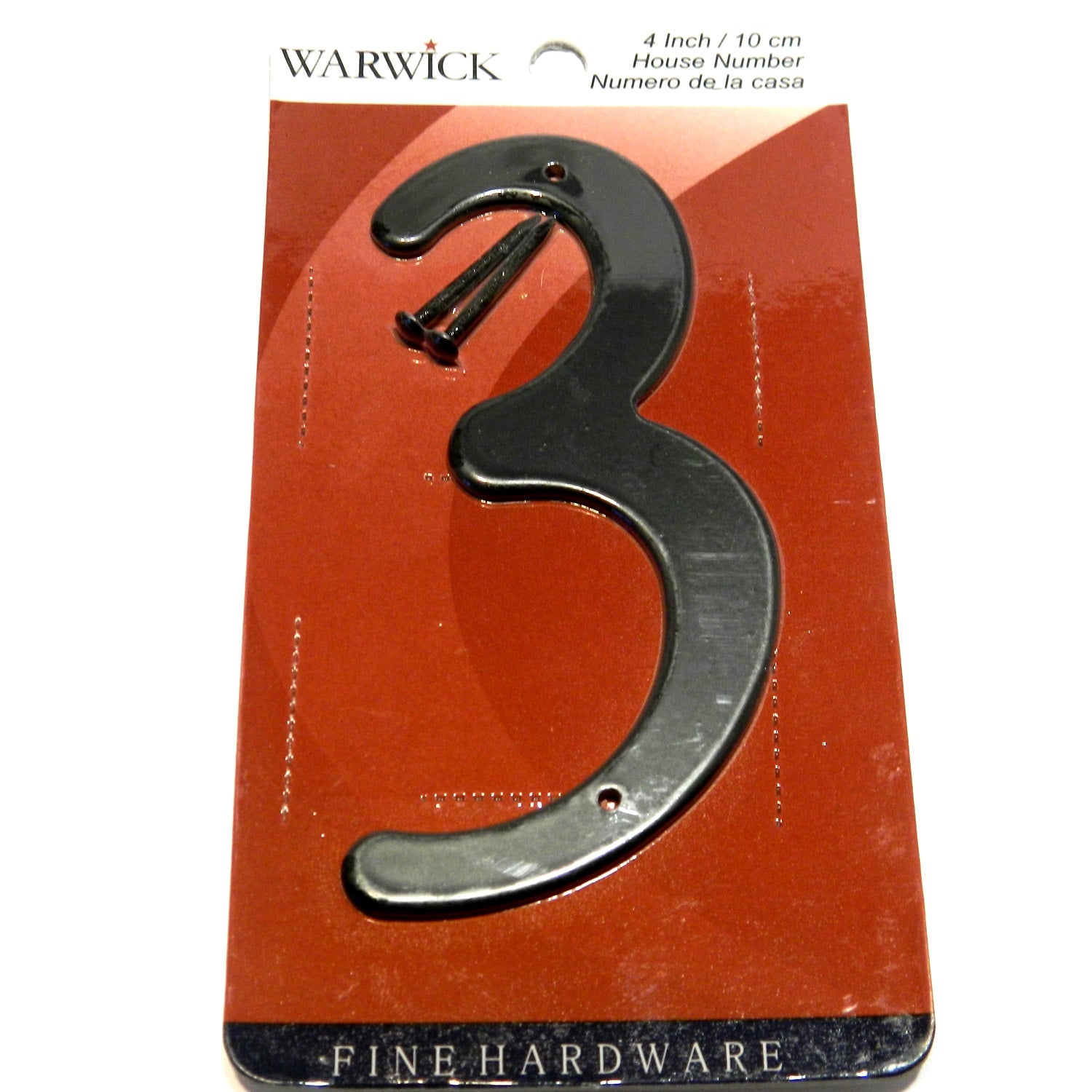 Black Aluminum House or Apartment Door Numbers