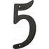 Black Aluminum House or Apartment Door Numbers