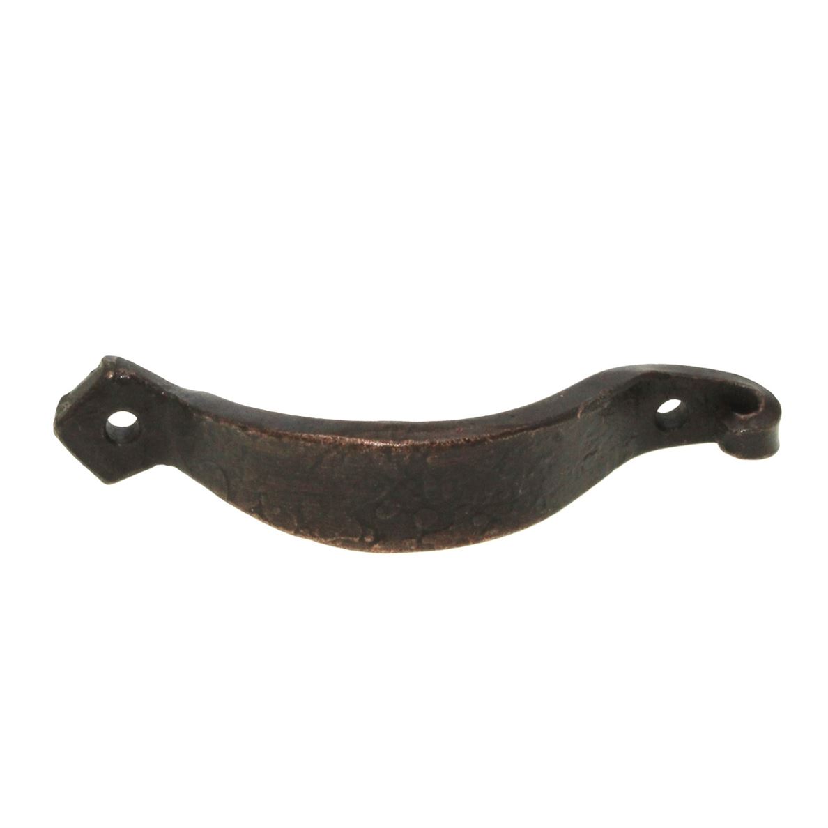 Acorn Mfg Forged Iron Cabinet Curved Pull 2 7/16" Ctr. Oil-Rubbed Bronze IPLQP