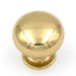 Belwith Keeler Power & Beauty Polished Brass Solid Brass 1 1/8" Knob K16