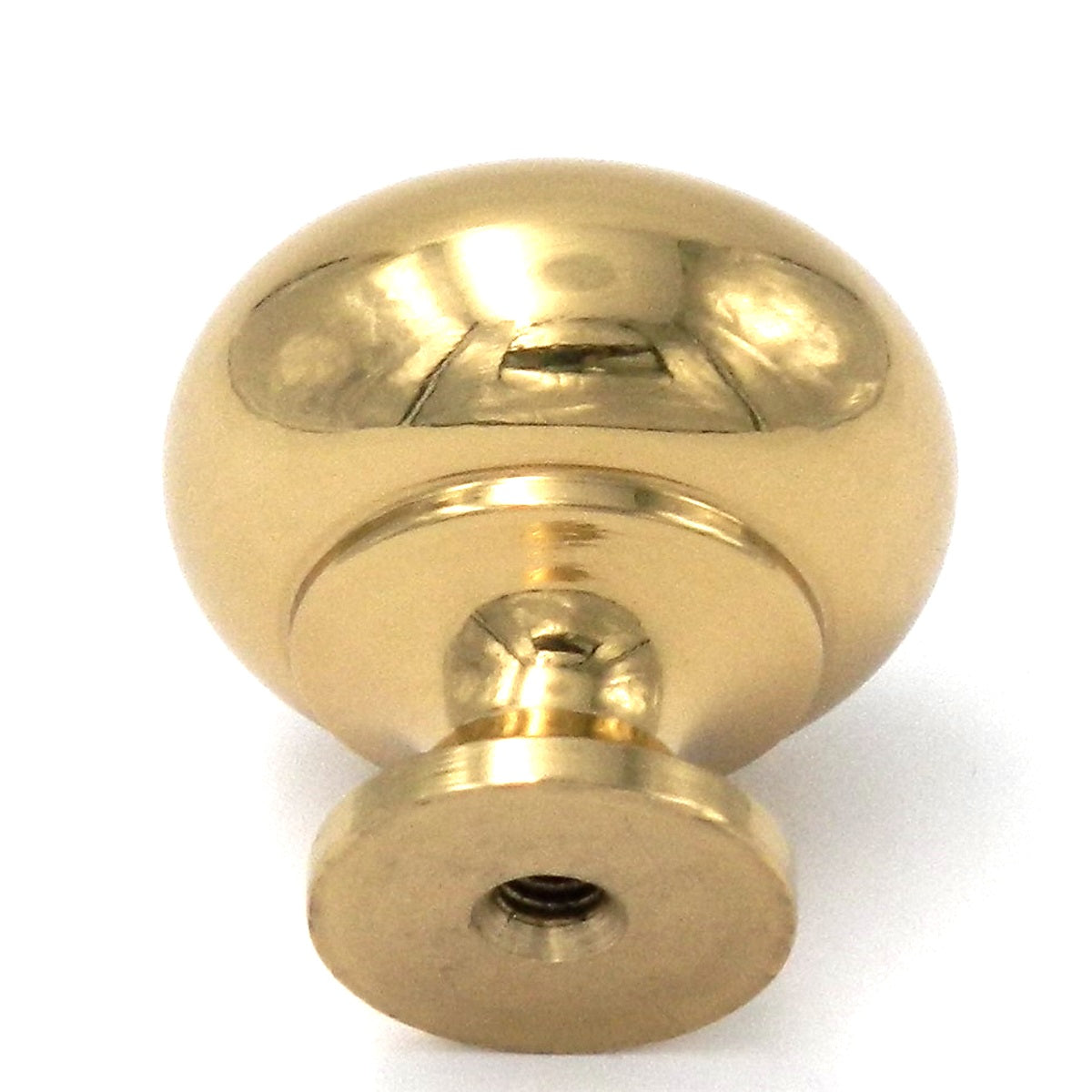 Belwith Keeler Power & Beauty 1 1/4" Polished Brass Round Ringed Solid Brass Cabinet Knob K19