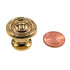 FKI Hardware Period Brass Solid Brass 1" Round Cabinet Knob K20