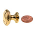 FKI Hardware Period Brass Solid Brass 1" Round Cabinet Knob K20