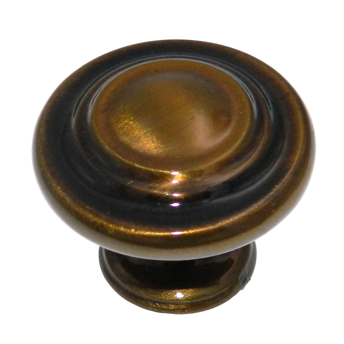 Showcase Showcase Antique English Brass Round 1 5/16" Cabinet Knob K2045-AEH