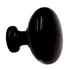 Showcase  Nickel Black Round Smooth 1 3/16" Cabinet Knob K2361-NB