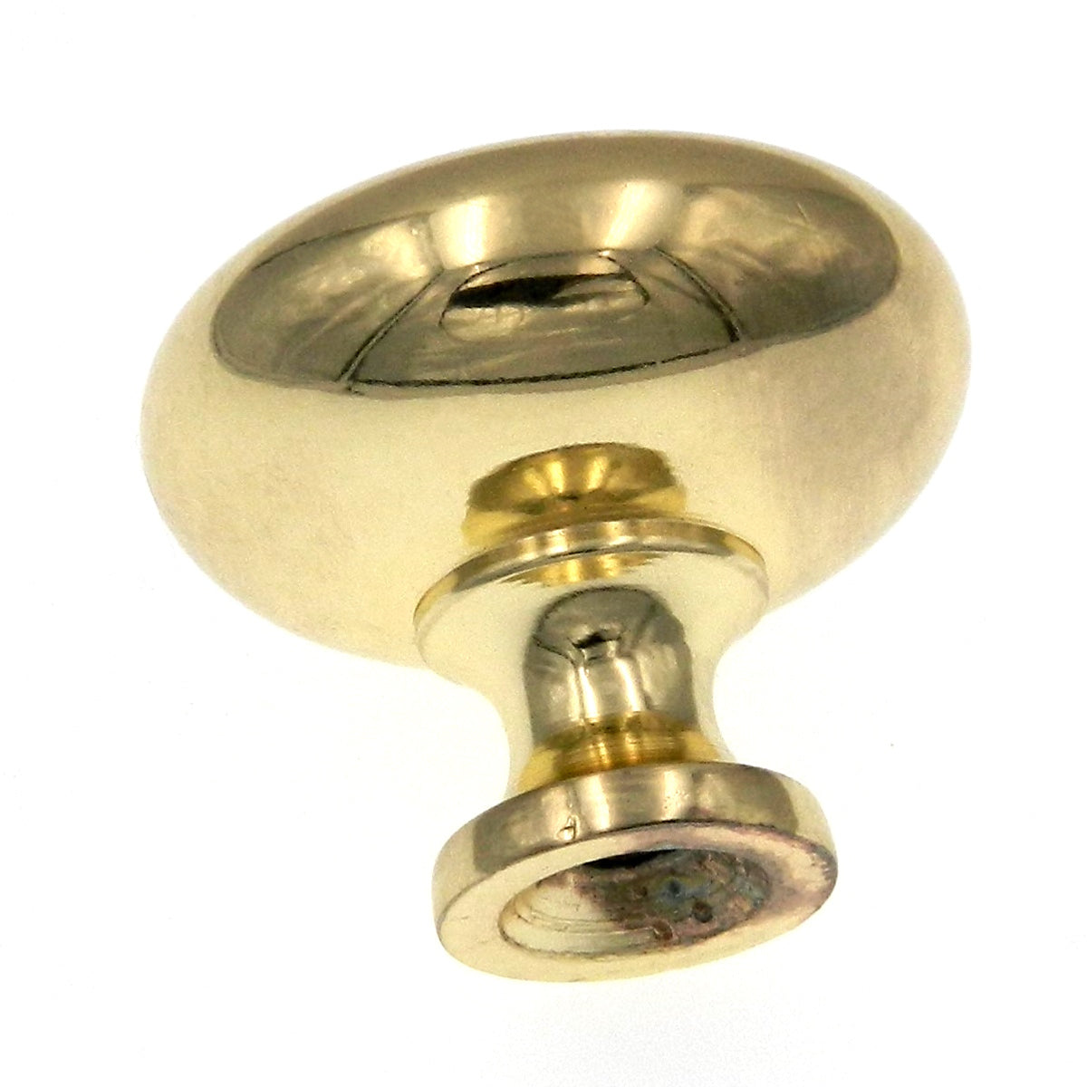 Showcase  Polished Brass Round Smooth 1 3/16" Cabinet Knob K2361-PB