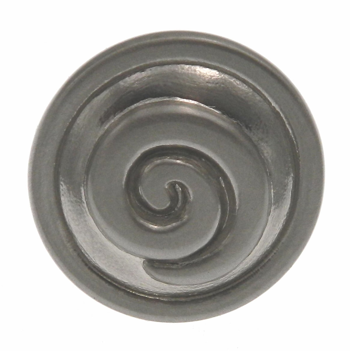 Showcase  Brushed Satin Nickel Round Swirl 1 1/8" Cabinet Knob K2859-BSN