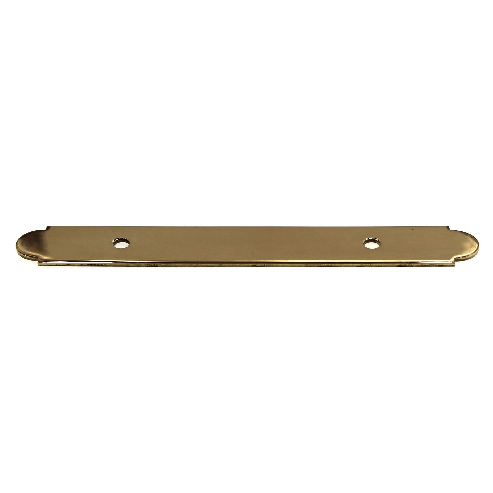 FKI Hardware Period Brass 3" Ctr Solid Brass Pull Backplate Polished Brass K3