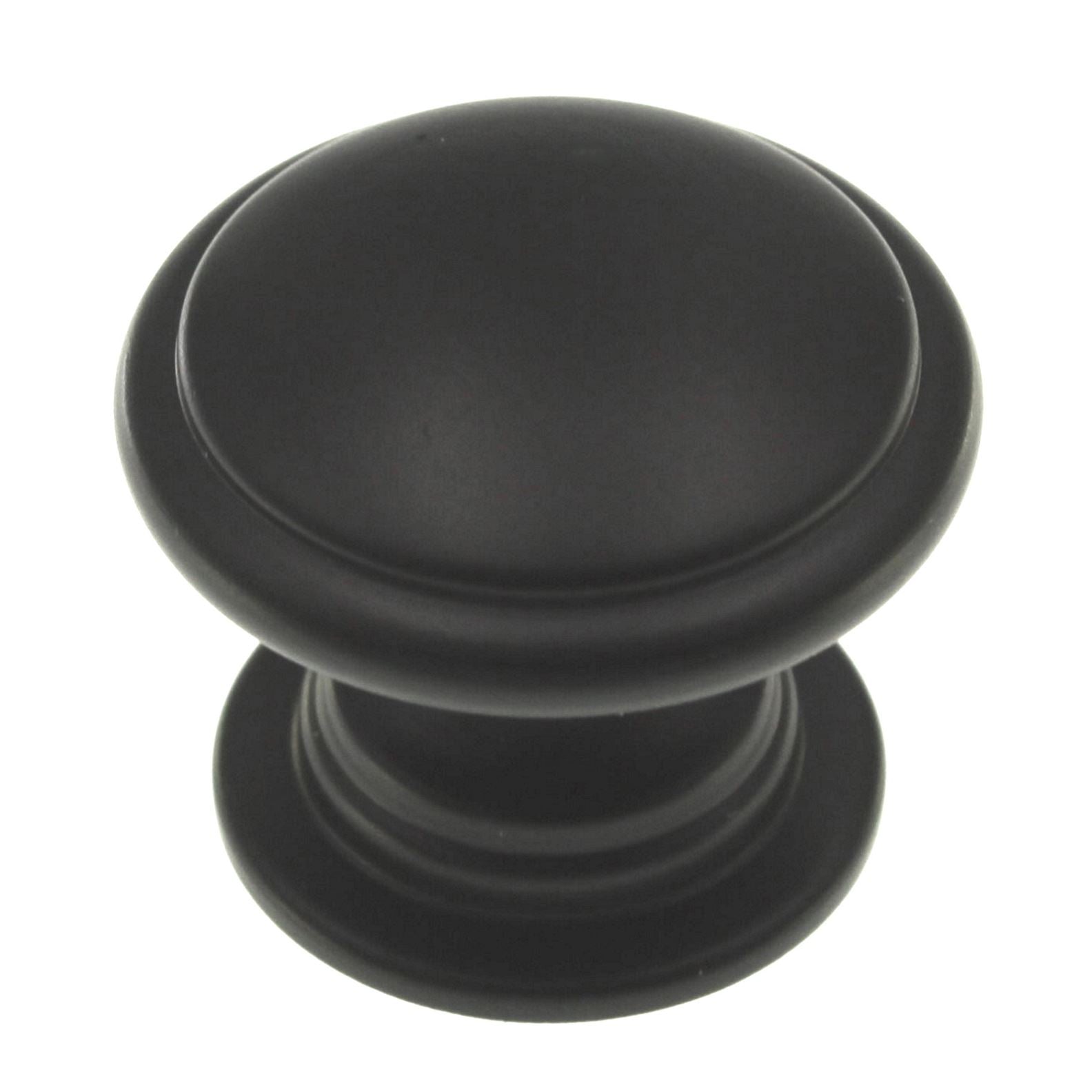 Keeler Power & Beauty Oil-Rubbed Bronze 1 1/4" Ridged Cabinet Knob K344