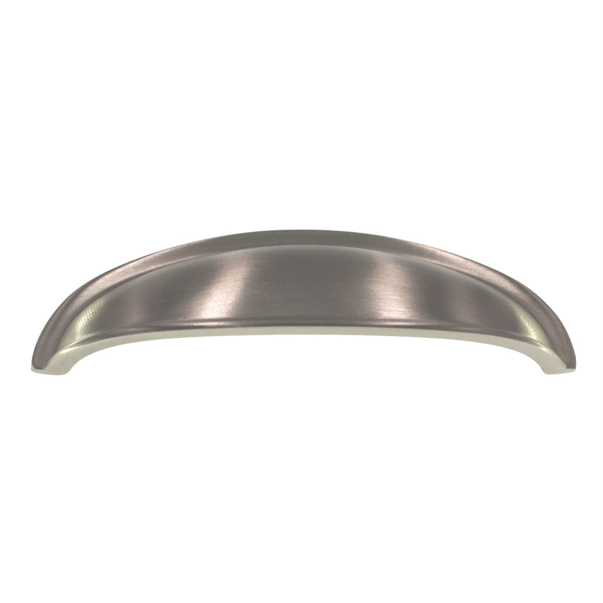 Belwith Keeler Power & Beauty Satin Nickel 3" Ctr. Drawer Cup Pull Handle K407