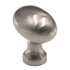 FKI Hardware Period Brass Oval Solid Brass Cabinet Knob Satin Nickel K409