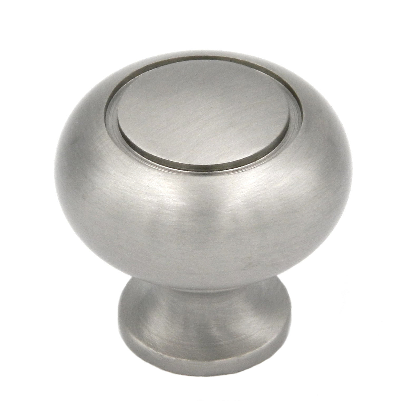 Keeler Satin Nickel 1 1/4" Solid Brass Cabinet Knob Pulls Power & Beauty K419, 10 Pack