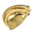 Belwith Keeler Prestige K43 Polished Brass 3"cc Solid Brass Cabinet Cup Pull