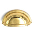 Belwith Keeler Prestige K43 Polished Brass 3"cc Solid Brass Cabinet Cup Pull