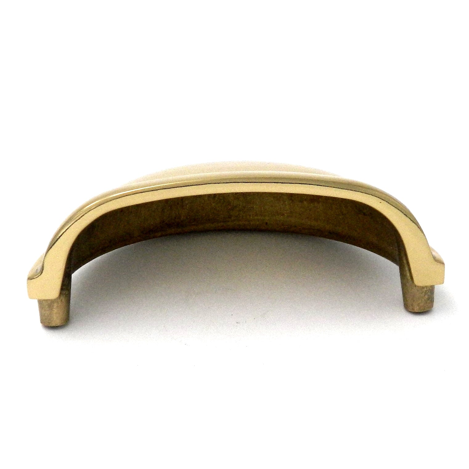 Belwith Keeler Prestige K43 Polished Brass 3"cc Solid Brass Cabinet Cup Pull