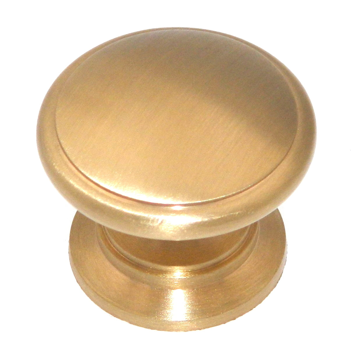 Keeler Power & Beauty Satin Brass 1 1/4" Round Cabinet Solid Brass Knob K44-04