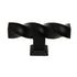 H-Select Iron Forge Black 2 1/2" Cabinet T-Bar Knob Rustic Twist K469-BL