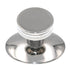 Hickory Hardware Metropolis Bright Nickel Cabinet Knob with Oval Backplate K65-14