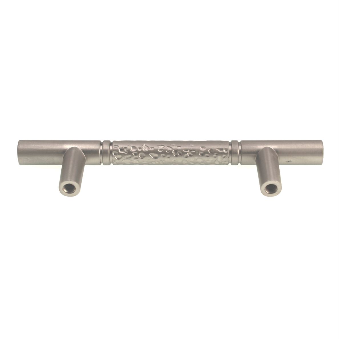 10 Pack Hammered Center 3" Ctr Cabinet Bar Pull Handle Satin Nickel K961-DSN