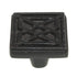 Belwith Keeler Celtic 1 1/4" Square Cabinet Knob Matte Black KB73836-MB