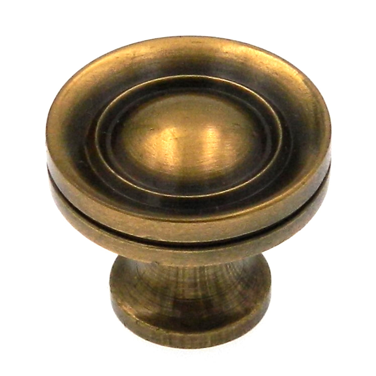 Belwith Keeler Sherwood Antique Brass 3/4" Solid Brass Cabinet Knob L46