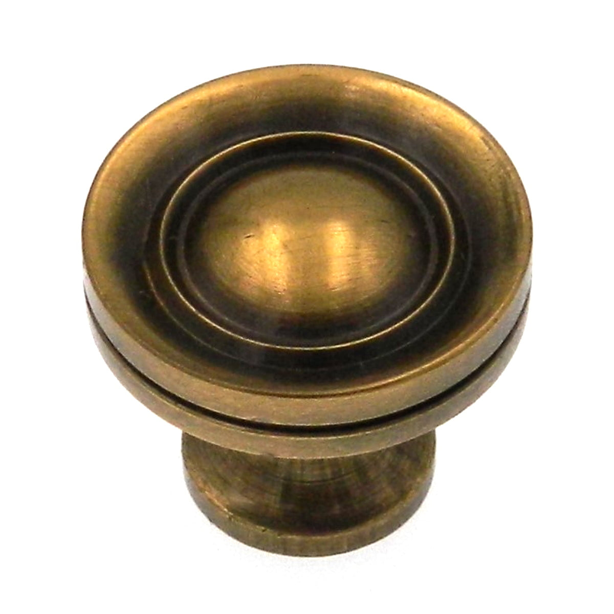 Belwith Keeler Sherwood Antique Brass 3/4" Solid Brass Cabinet Knob L46