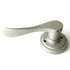 Door Lever Dummy Left-Hand Handle L57311SATLT in Rustic Satin Chrome (Silver)