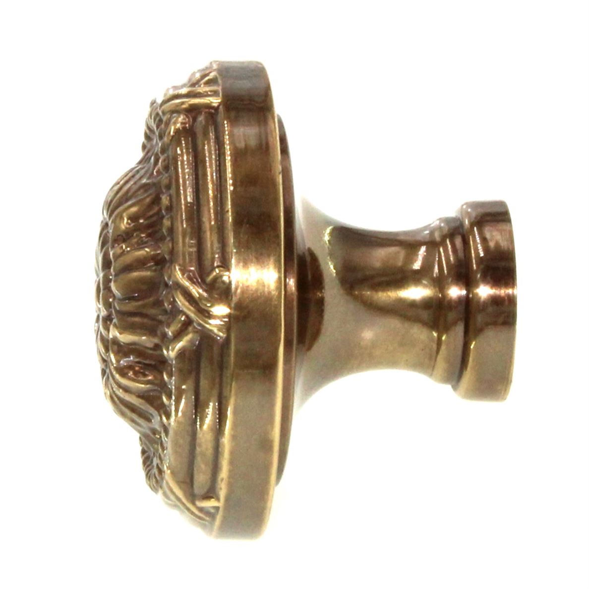 M103 Sherwood Antique Brass 1 1/2" Solid Brass Cabinet Knob Pull Keeler