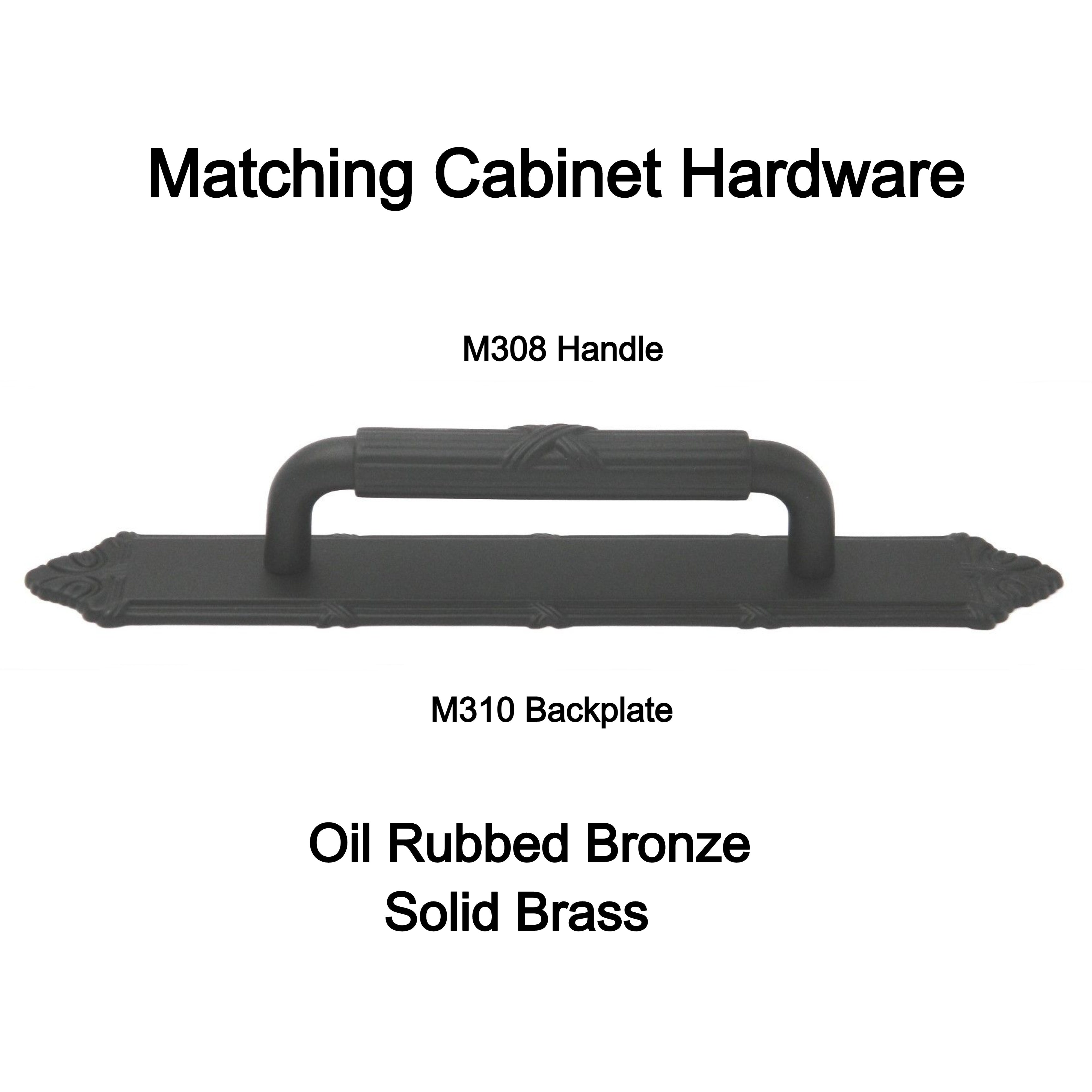 10 Pack Keeler Ribbon & Reed M308 Oil Rubbed Bronze 3 3/4" (96mm)cc Solid Brass Handle Pull