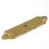 Polished Brass Ribbon & Reed Solid Brass Knob Backplate