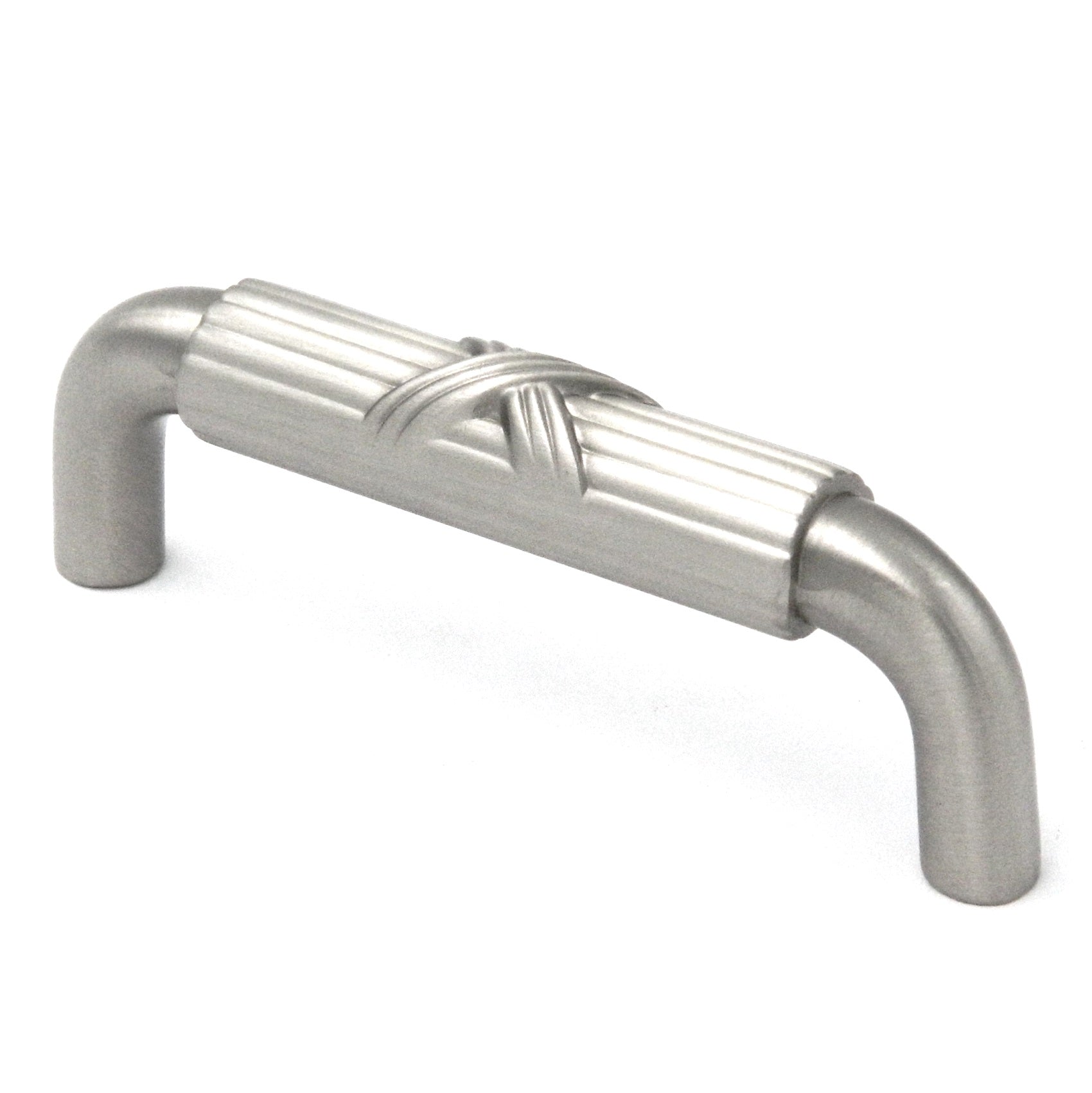 Belwith Keeler Ribbon & Reed M407 Satin Nickel 3"cc Solid Brass Arch Cabinet Handle Pull