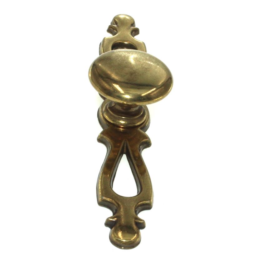 Belwith Manor House Brass 1 1/8" Cabinet Knob With Backplate N13984-9998