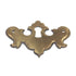 Keeler Brass Early American Victorian Keyhole Escutcheon Cover Brass N14484-9069