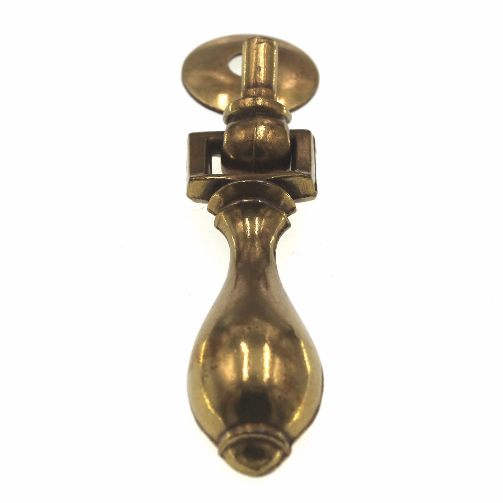 Keeler Brass Vintage 3" Cabinet Pendant Pull Knob With Backplate N18430-9069