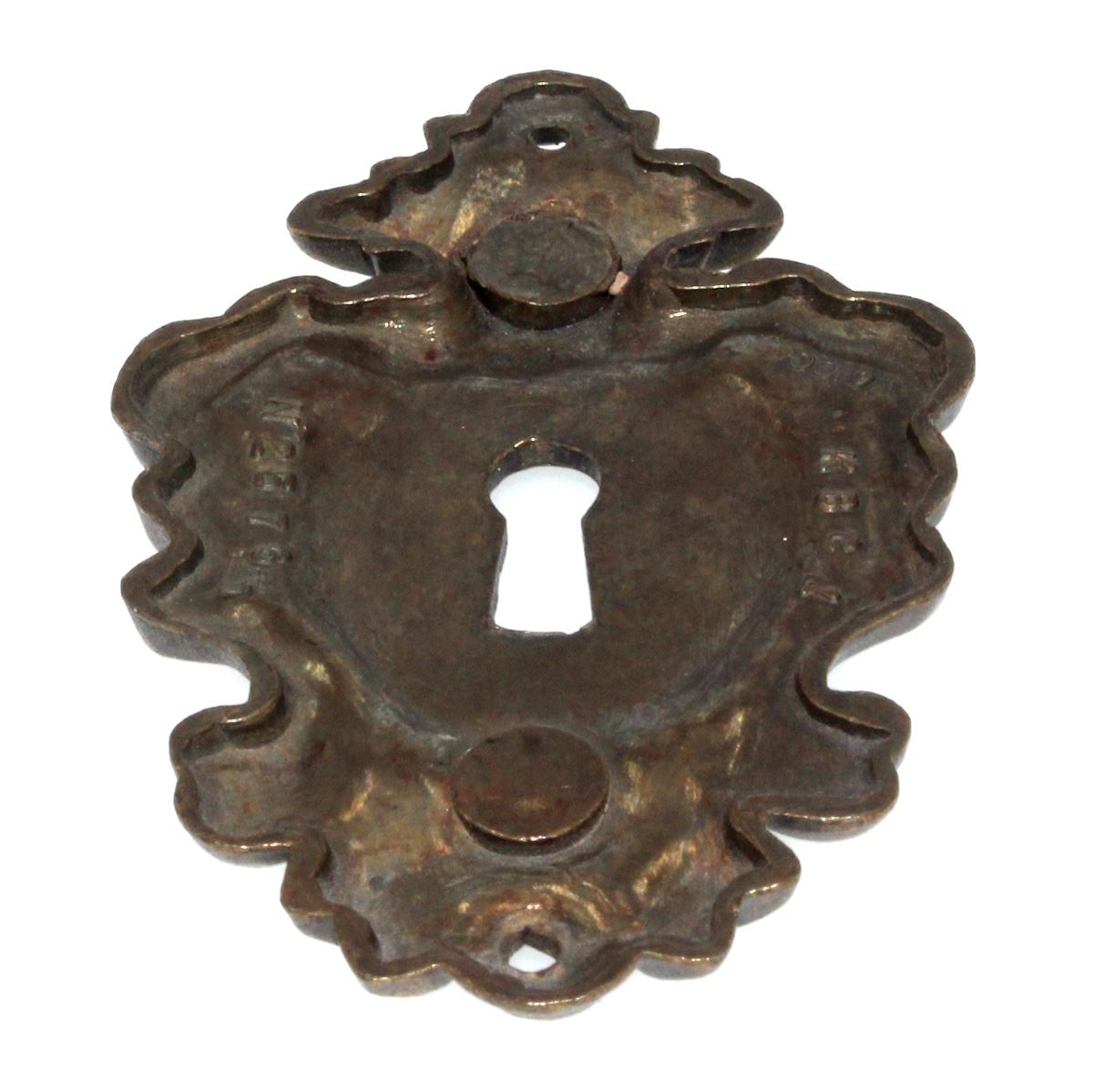 Keeler Brass Early American Victorian Keyhole Escutcheon Cover Brass N2576-9069