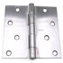 One Stanley Nickel 4 x 4 Inch Square Five Knuckle Full Mortise Door Hinge N830