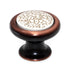 Liberty Francesca 1 1/2" Cabinet Knob Bronzed Copper Crackled Ivory P03138-207