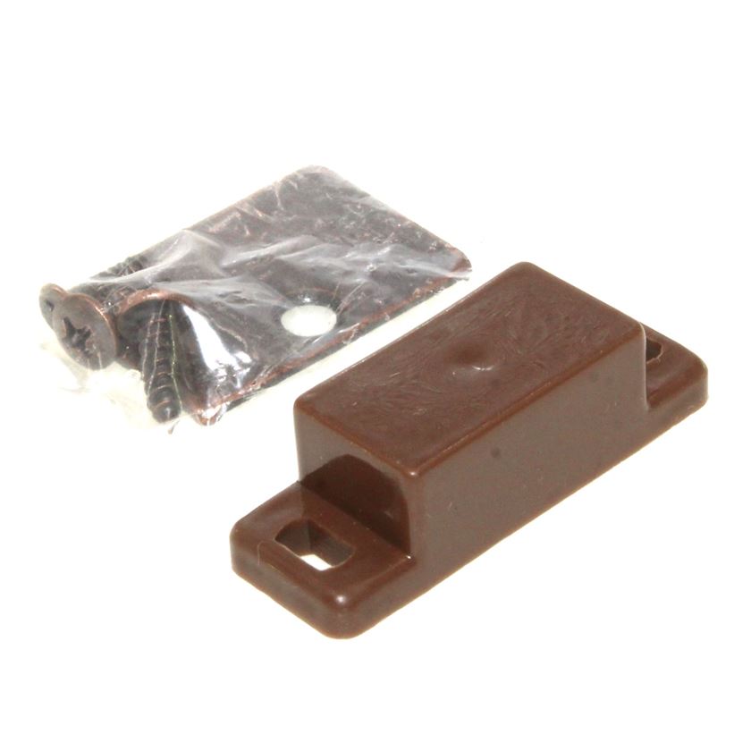 Hickory Hardware 1 7/16" Ctr. Plastic Magnetic Catch Statuary Bronze P109-2C