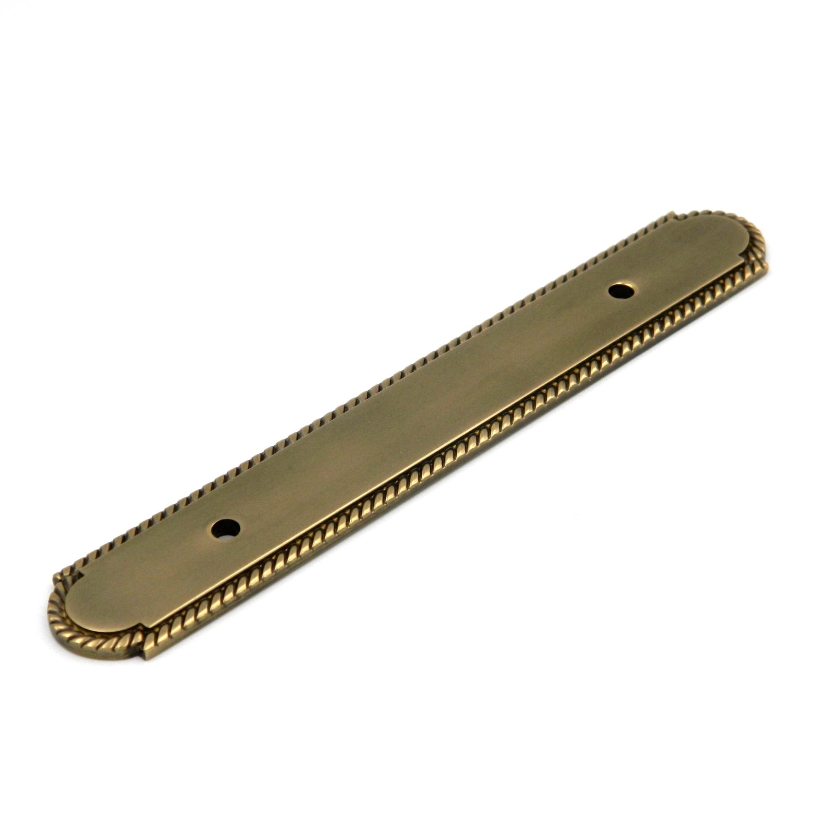 Hickory Hardware Annapolis Antique Brass Solid Brass 3 3/4"cc Pull Backplate P110