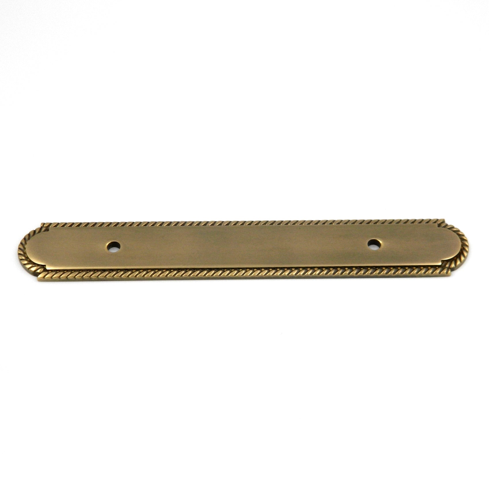 Hickory Hardware Annapolis Antique Brass Solid Brass 3 3/4"cc Pull Backplate P110