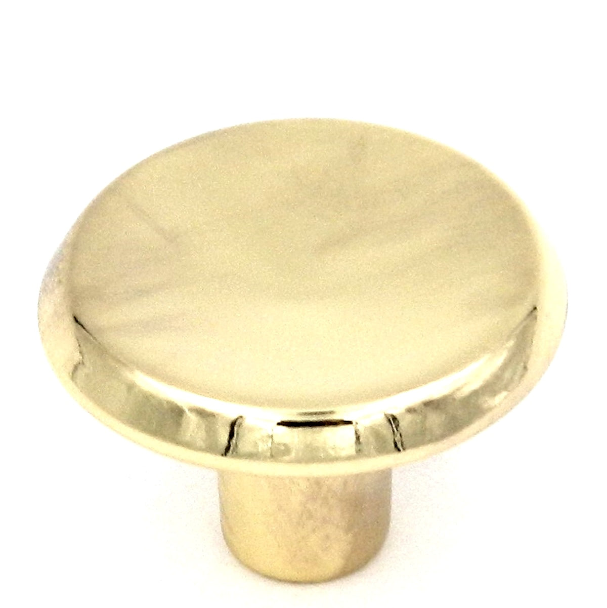 10 Pack Hickory Hardware Sunnyside 1 1/16" Polished Brass Round Concave Cabinet Knob P112-3