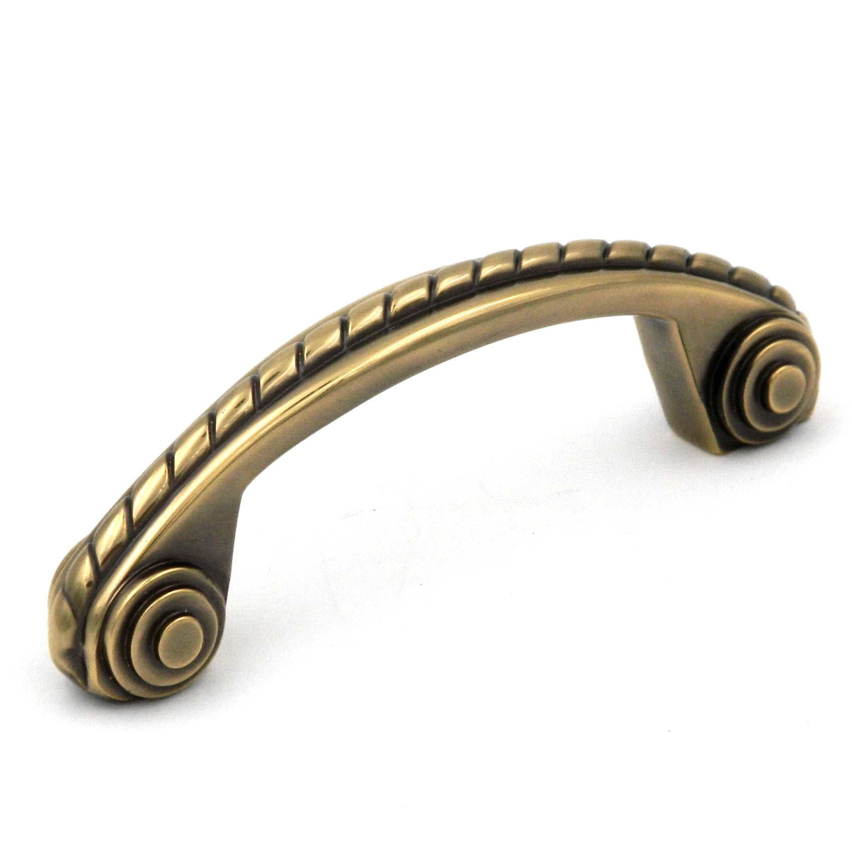 Solid brass antique brass cabinet handle P114