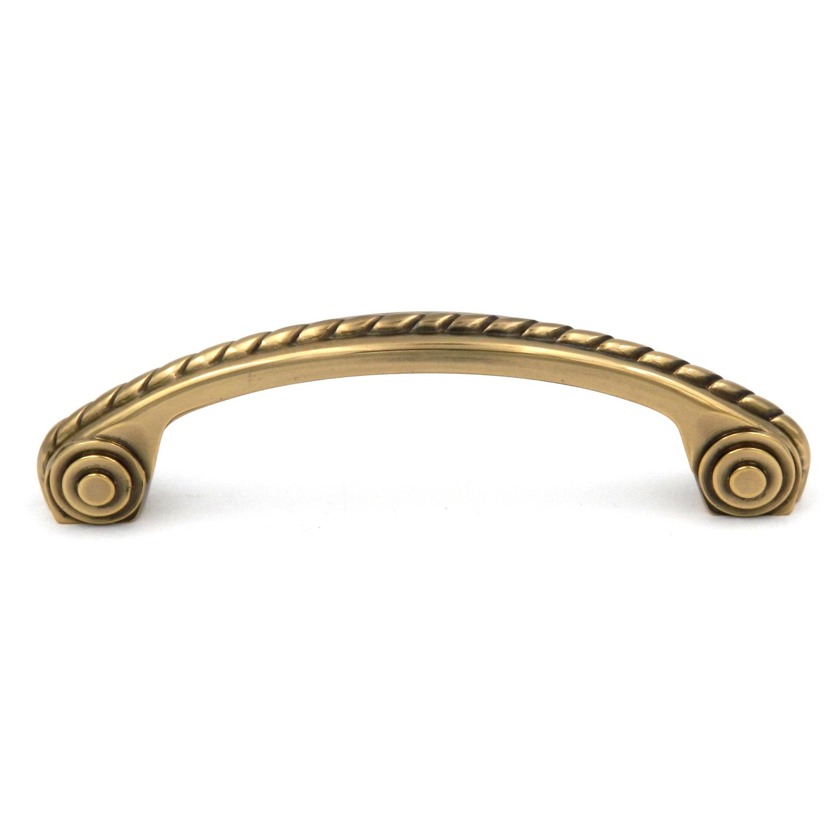 Hickory Hardware Annapolis Sherwood Antique Brass Cabinet  3 3/4" (96mm)cc Handle Pull P115